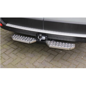 Ford Transit Custom Rear Steps - Aluminium - from 2012