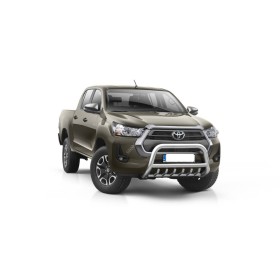 Bull bar Hilux - Acciaio inox - Omologato CE - (dal 2021)