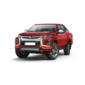 Pare-Buffles L200 - Inox Noir - Homologué - KL60 Double et Club Cab