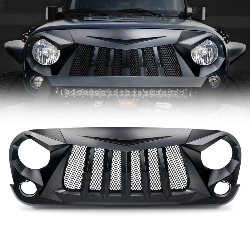 Grille De Calandre Avant Pour Jeep Wrangler 2018-2022 - Design Durable Et Léger