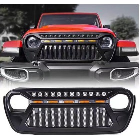 Griglia Jeep Wrangler - LED arancioni - JL