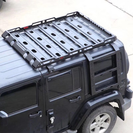 Galerie de Toit Jeep Wrangler JK - Échelles Latérales Intégrées