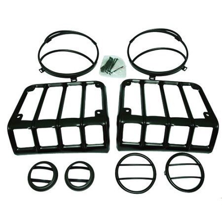 Jeep Wrangler JK Lichtschutz - 8er-Set