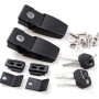 Hood Fasteners Jeep Wrangler JK - Black Zinc Alloy + Key