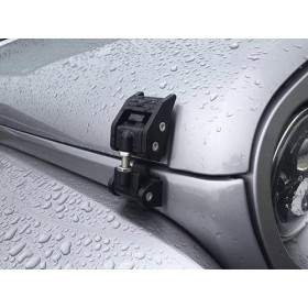 Attaches de Capot Jeep Wrangler JK - Acier Noir