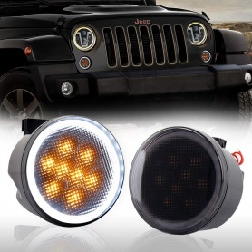 Juego de intermitentes Jeep Wrangler - LEDs - para parrilla