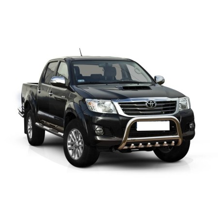 Bull bar Hilux - acciaio inox rinforzato - omologato - vigo