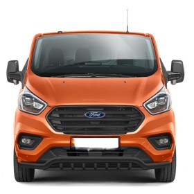 Parachoques Ford Transit Custom - Acero inoxidable negro con garras - de 2018