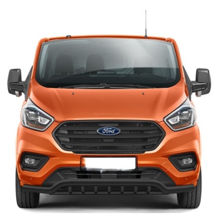 Ford Transit Custom Bumper - Black Stainless Steel with Claws - from 2018