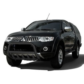 Pare-Buffles L200 - Inox Noir Renforcé - Homologué - de 2006 à 2015