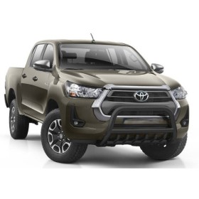 Pare-Buffles Hilux - Inox Noir Renforcé - Homologué - Revo 2018 à 2021