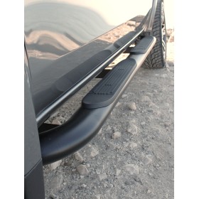 L200 Running Board - Black Tubular - Double Cab from 2016