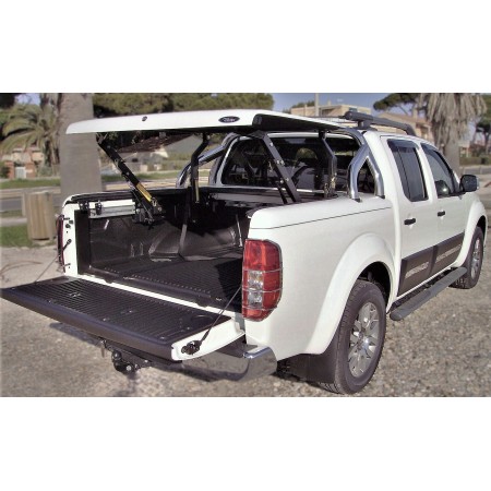 Navara Copertura Cassonetto - Multiposizione + Roll Bar Acciaio Inox - Doppia Cabina