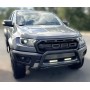 Ford Ranger Raptor Frontschutzbügel - Schwarzer Edelstahl ohne Stange - Zugelassen - Doppelkabine