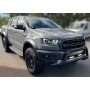 Bull bar Ford Ranger Raptor - Acciaio inox nero senza barra - Omologato - Doppia cabina