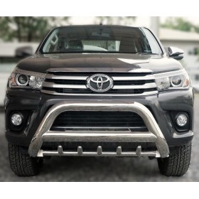 Bull Bar Hilux - Acciaio Inox Rinforzato - Omologato - Revo dal 2016 al 2018