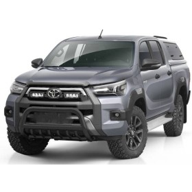 Pare-Buffles Hilux - Inox Noir Renforcé - Homologué - Revo Invincible