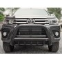 Hilux Frontschutzbügel - Verstärkter schwarzer Edelstahl - Homologiert - Revo