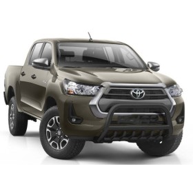 Pare-Buffles Hilux - Inox Noir Renforcé - Homologué - Revo à partir de 2021