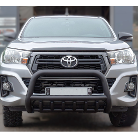 Barras de protección Hilux - Acero inoxidable negro reforzado - Homologado - Revo 2018 a 2021