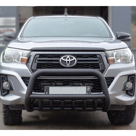 Pare-Buffles Hilux - Inox Noir Renforcé - Homologué - Revo 2018 à 2021