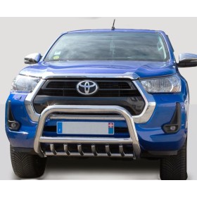Barras de toro Hilux - Acero inoxidable reforzado - Homologadas - Revo 2018 a 2021