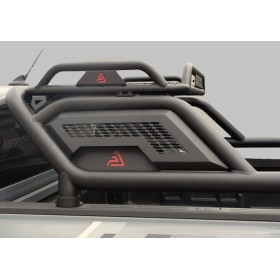 Ford Ranger Rollbügel – Schwarz mit Gallery (Gepäckträger) – Doppelkabine von 2023
