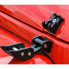 Jeep Wrangler JK Fassaggi del cofano - Acciaio nero