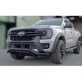 Parachoques Ford Ranger - Con garras - Acero inoxidable negro - desde 2023