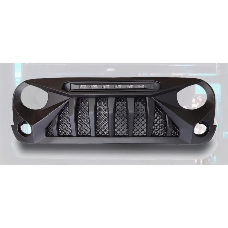 Calandre Jeep Wrangler JK - Barre Lumineuse Leds