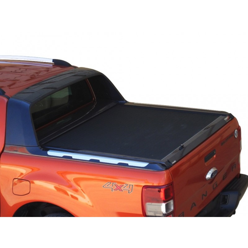 Ford Ranger DumpSter Cover - Wildtrak - Sliding Curtain - Matte Black
