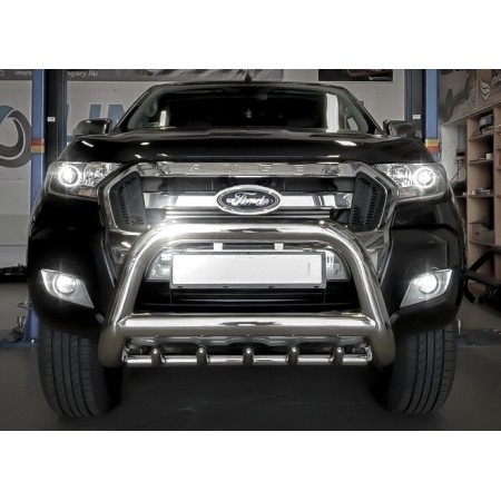 Ford Ranger Bull Bar - Acciaio Inox Rinforzato - Omologato - dal 2012 al 2022