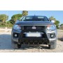 Bull bar Fullback - acciaio inox nero rinforzato - omologato