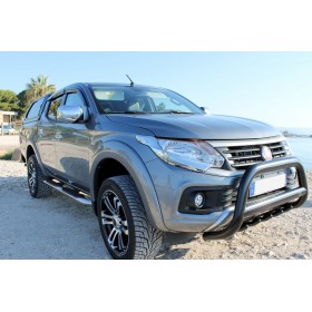 Fullback bull bars - reinforced black stainless steel - approved