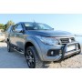 Bull bar Fullback - acciaio inox nero rinforzato - omologato