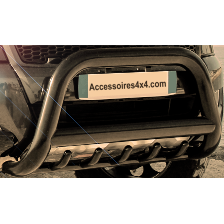 Ford Ranger bull bars - acero inoxidable negro reforzado - homologado