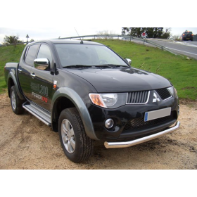 Paraurti L200 - Barra di protezione in acciaio inox - (dal 2010 al 2015)