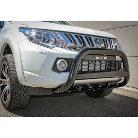 L200 Bull Bar - Reinforced Black Stainless Steel - Homologated - from 2016 to 2019