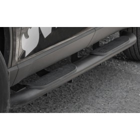 Musso Running Boards - Black Tubular - Double Cab