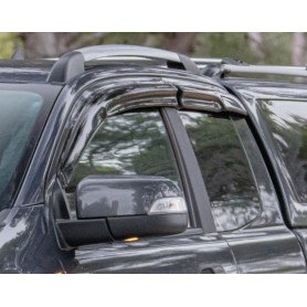 Logan4x4 Déflecteurs dair pour Ford Ranger Double Cab Wind Deflectors 2012-2020