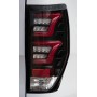 Feux Leds Ford Ranger - Fond Noir - Verre Clair - Ranger de 2012 à 2022