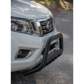 Navara bull bar - reinforced black stainless steel - approved - NP300