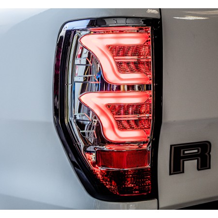 Feux LED Ford Ranger - Fond Chrome - Verre Fumé - de 2012 à 2022