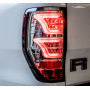 Ford Ranger LED Lights - Chrome Background - Smoked Glass