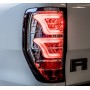 Feux LED Ford Ranger - Fond Chrome - Verre Fumé - de 2012 à 2022