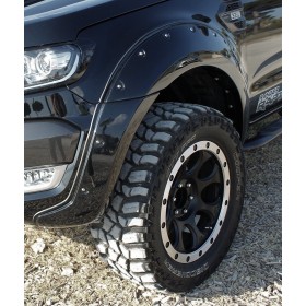 Ford Ranger Kotflügelverbreiterungen - Panther Schwarz - Scala - 2016 bis 2019
