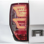Feux LED Ford Ranger - Fond Chrome - Verre Fumé