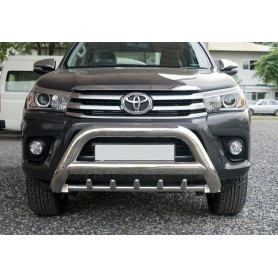 Hilux Bull bar - Reinforced stainless steel - CE approved - (from 2016 to 2019)