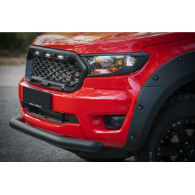Ford Ranger Bumper - Black Stainless Steel Protective Bar - (from 2012)